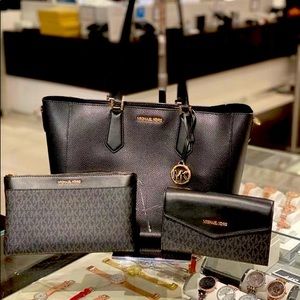 MK Kimberly 3 In 1 Tote Crossbody&Wallet Bag